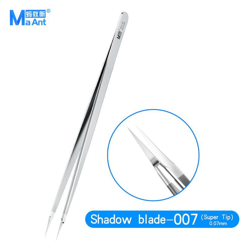 MaAnt Shadow Blade Series Non Magnetic Stainless Steel Tweezers