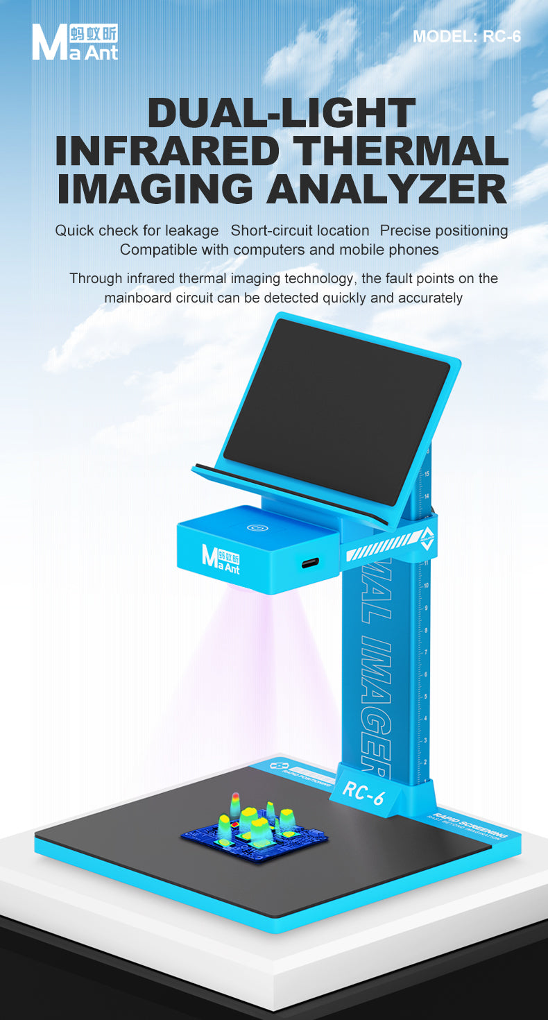 MaAnt RC-6 Dual-Light Infrared Thermal Imaging Analyzer
