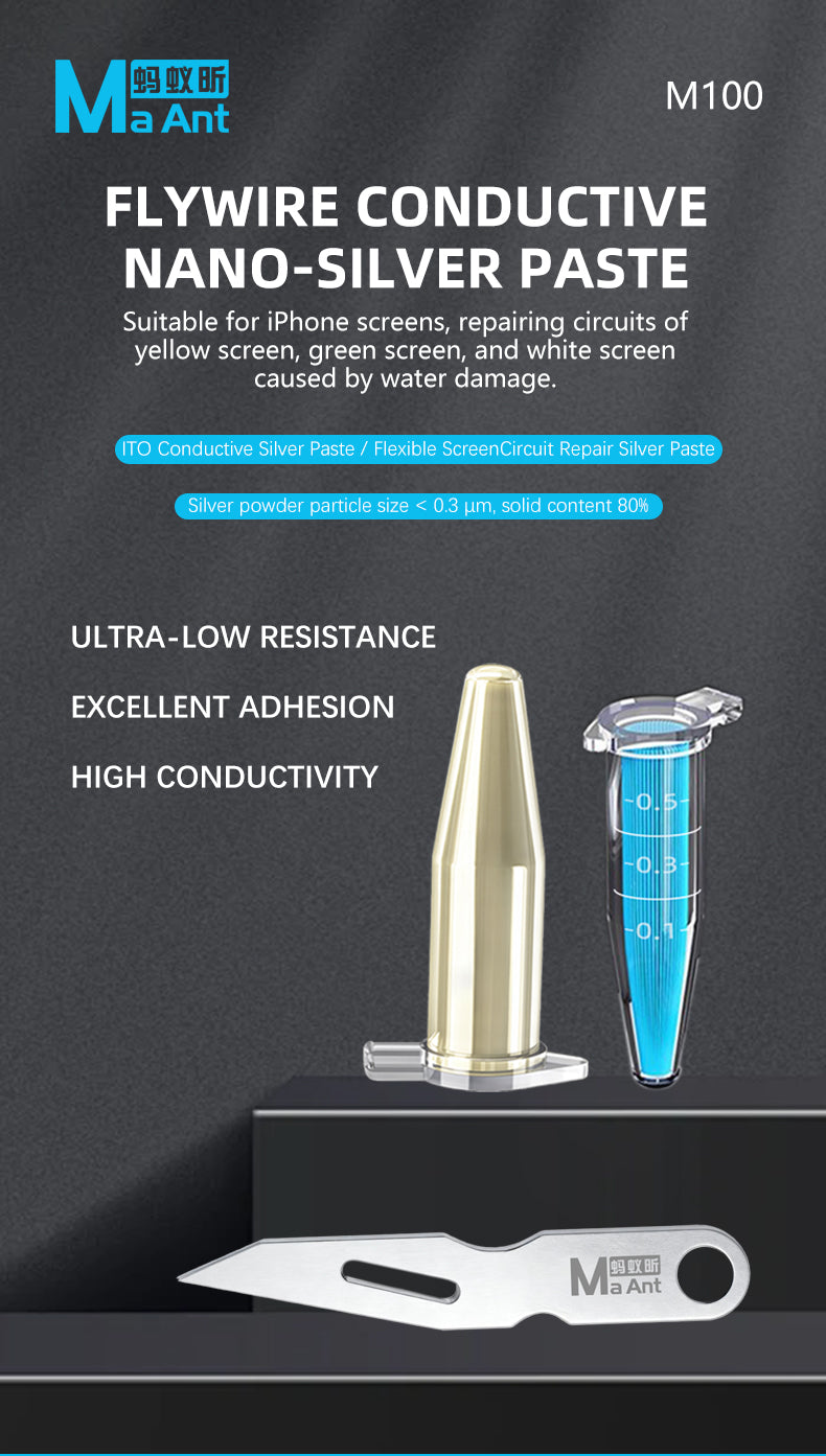 MaAnt M100-Flywire Conductive Silver Paste Kit
