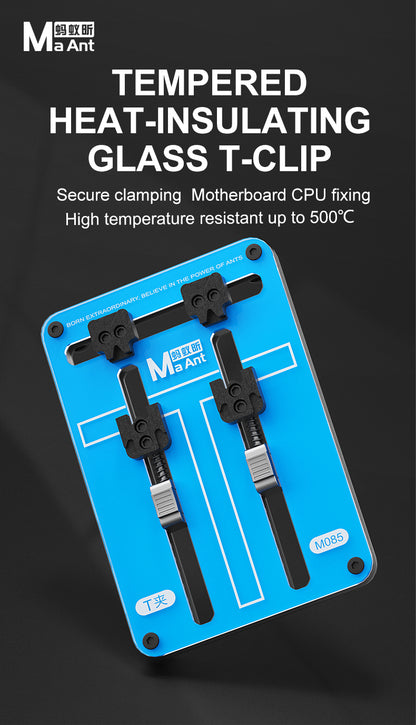 MaAnt M085 Tempered Heat-Insulating Glass T-Clip
