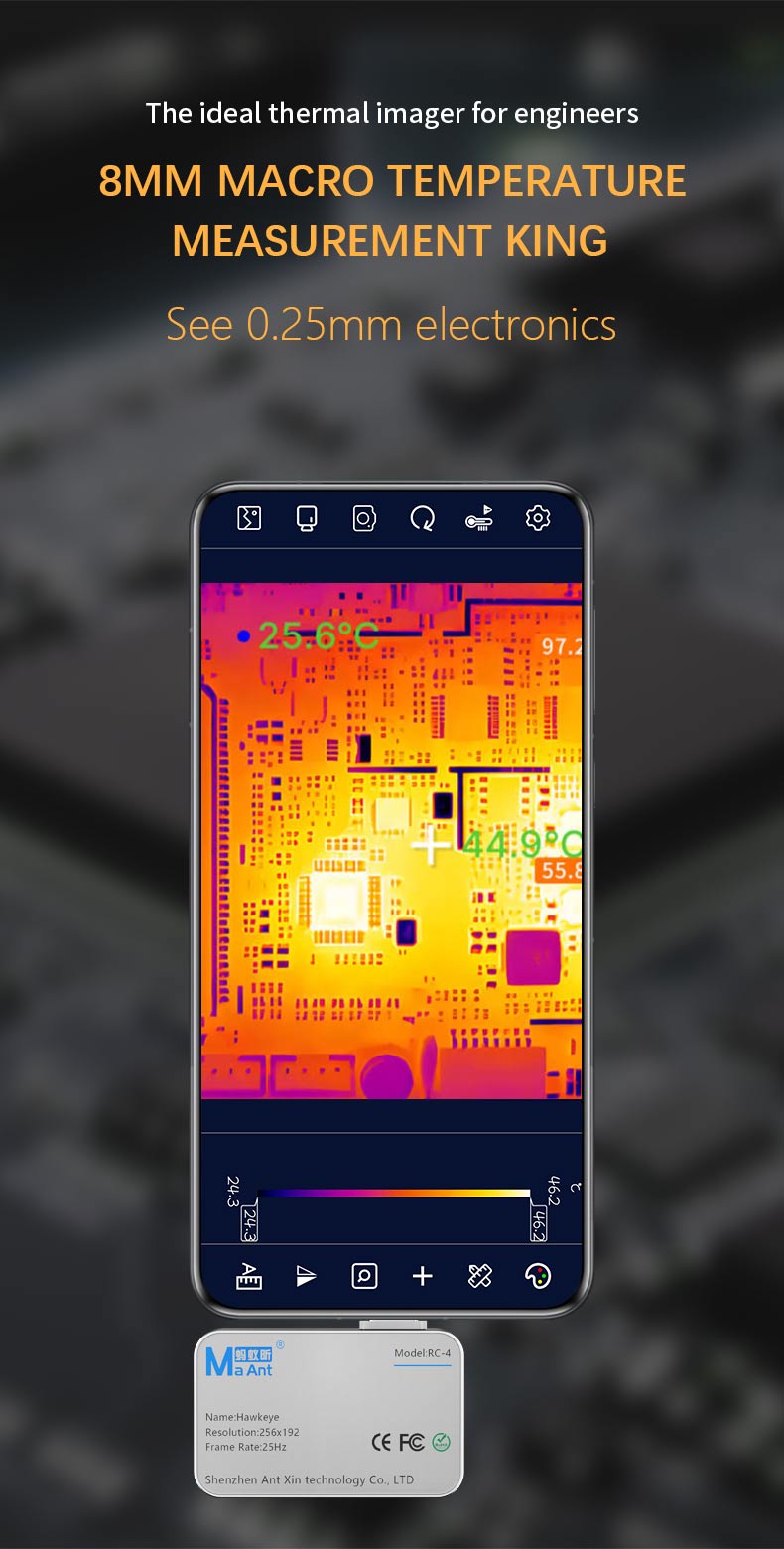 MaAnt Hawkeye RC-4 Mobile Phone Infrared Thermal Imager