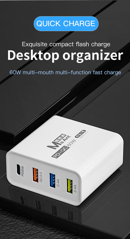 MaAnt Four-Port Multi Functional Fast Charging Appliance