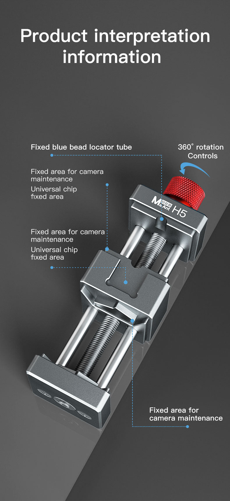 MaAnt H5 Camera Maintenance Fixture