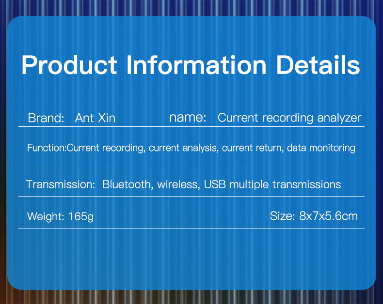 MaAnt Current recording analyzer