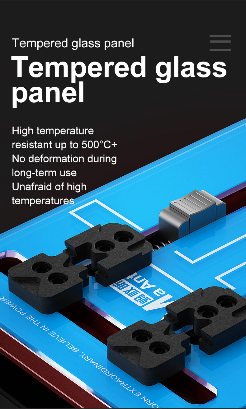 MaAnt M085 Tempered Heat-Insulating Glass T-Clip