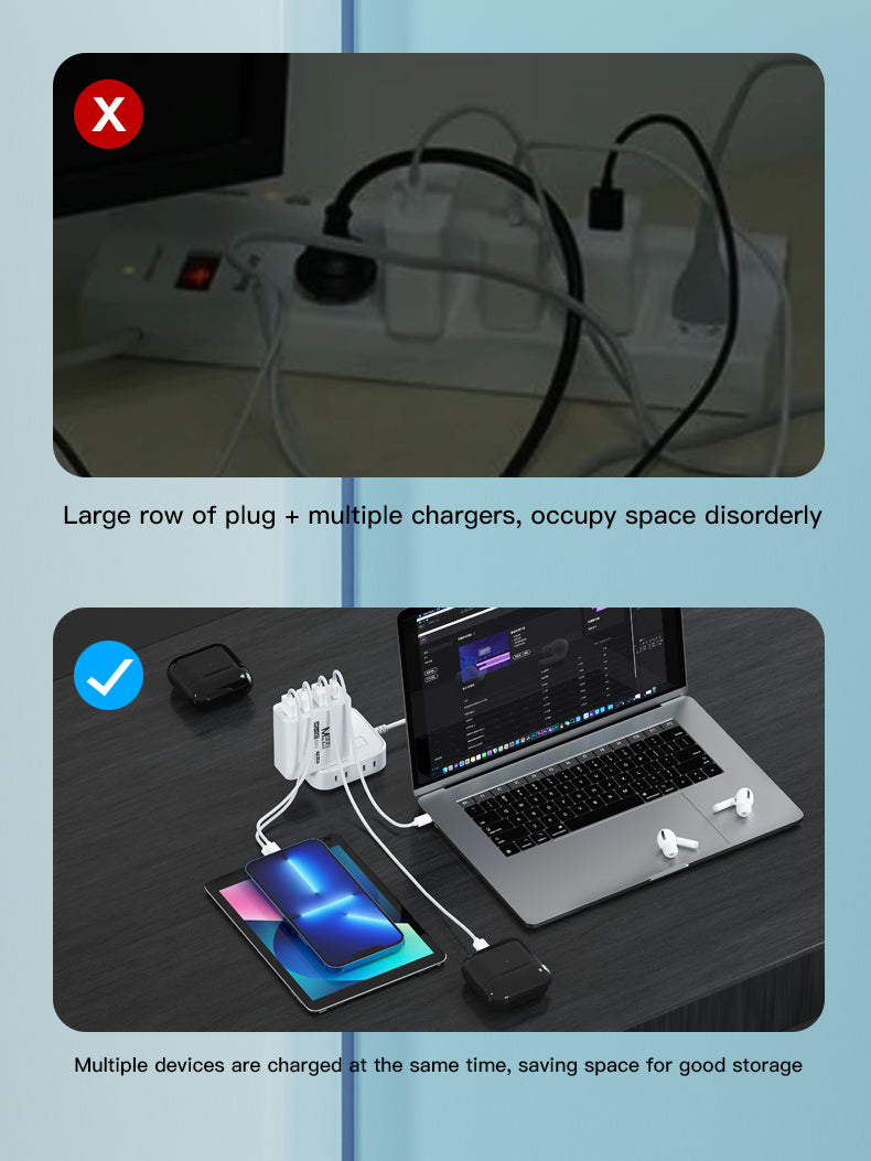 MaAnt Four-Port Multi Functional Fast Charging Appliance