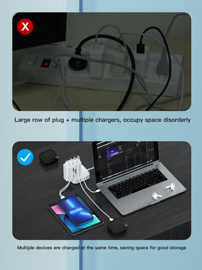 MaAnt Four-Port Multi Functional Fast Charging Appliance