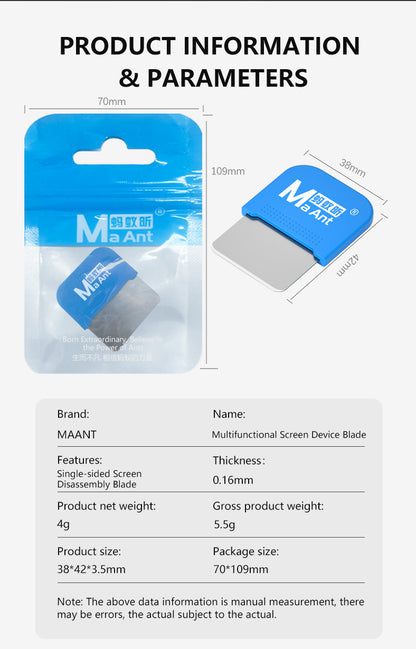 MaAnt Phone Screen Removal Removing Blade