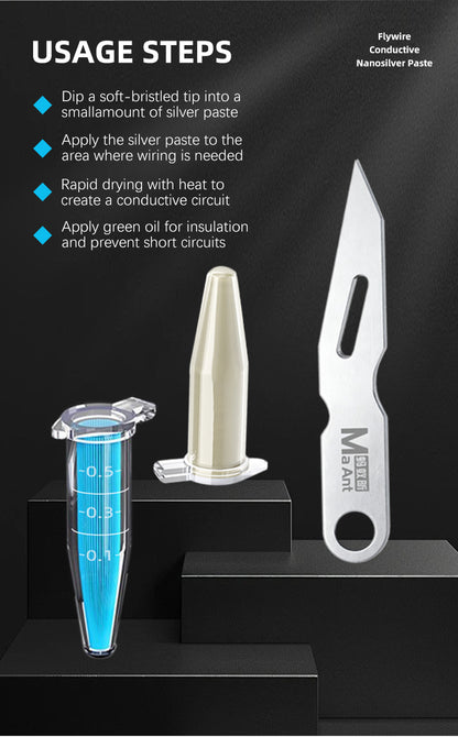 MaAnt M100-Flywire Conductive Silver Paste Kit