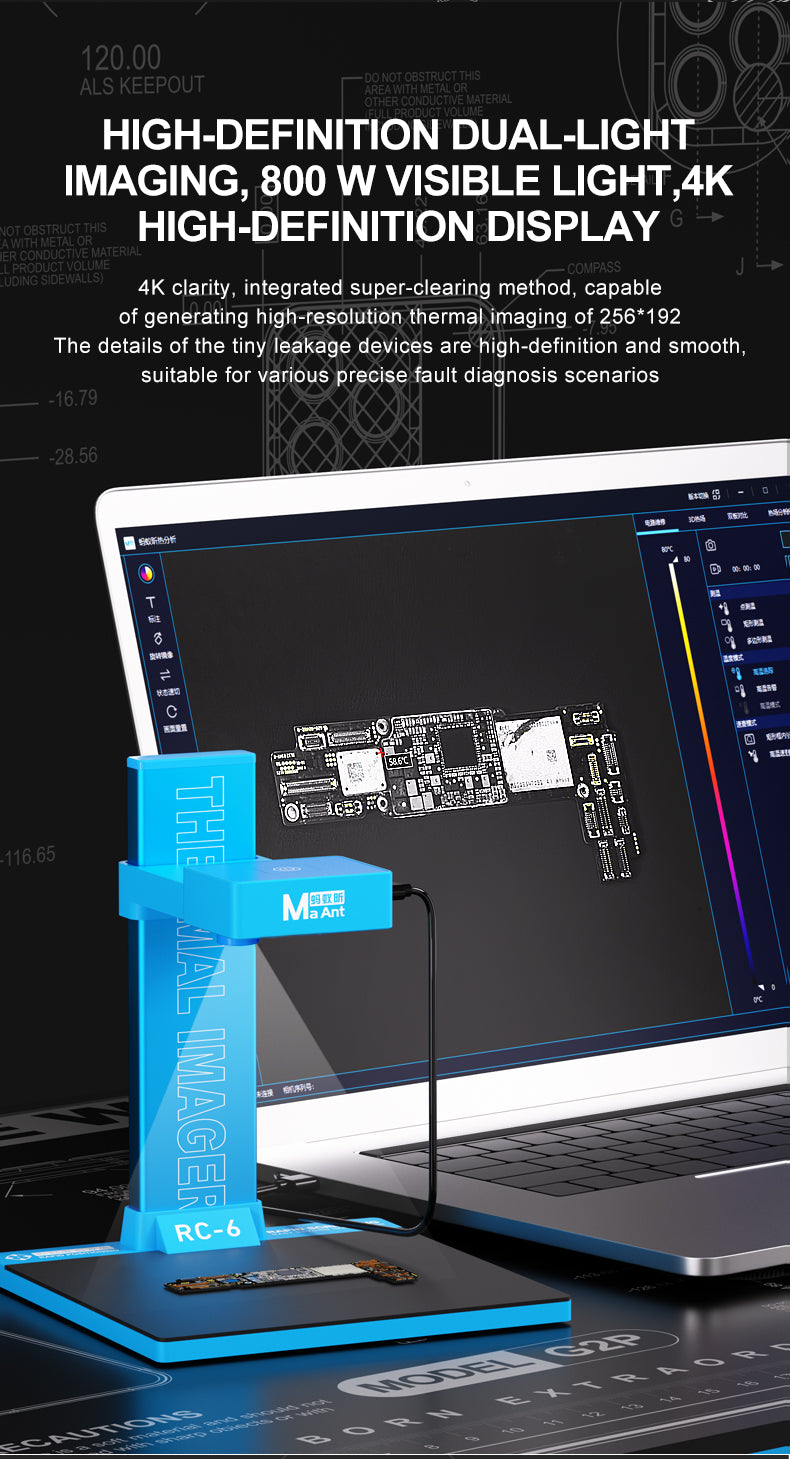 MaAnt RC-6 Dual-Light Infrared Thermal Imaging Analyzer