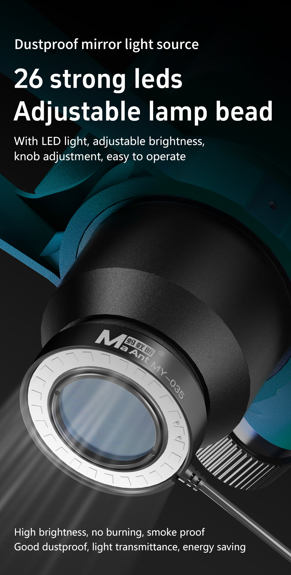 MaAnt R65 Trinocular Microscope