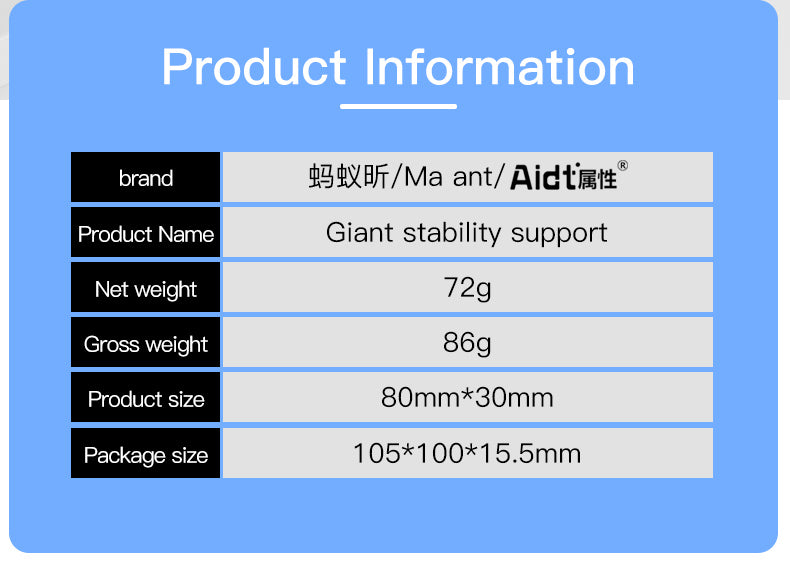 MaAnt Giant Stability Support