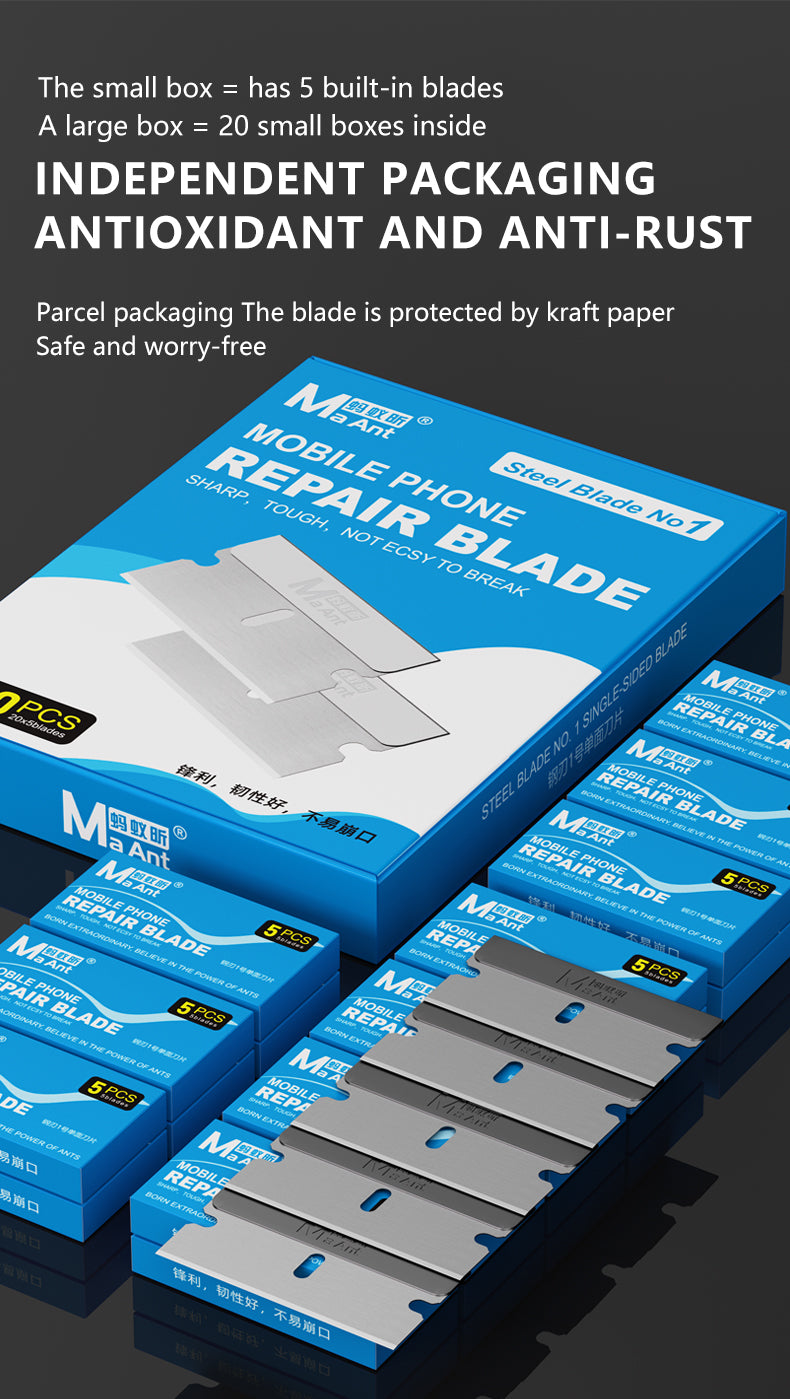 MaAnt Steel Edge No. 1 Single-Sided Blade
