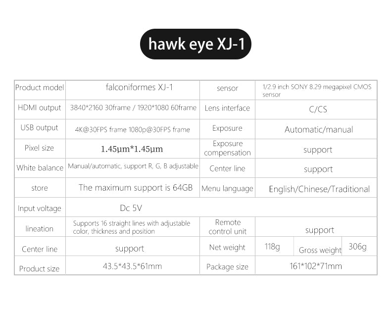 MaAnt XJ-1 Eagle Eye 4K HD Ficroscope Camera