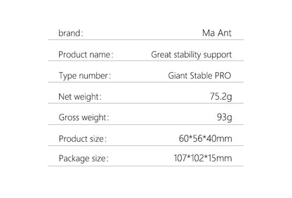 MaAnt Upgrade The Giant Stability Support Giant Stable PRO