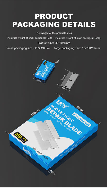 MaAnt Steel Edge No. 1 Single-Sided Blade