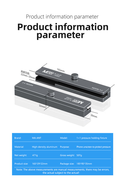 MaAnt Mobile Phone Screen Press 1+1 Pressure Holding Fixture