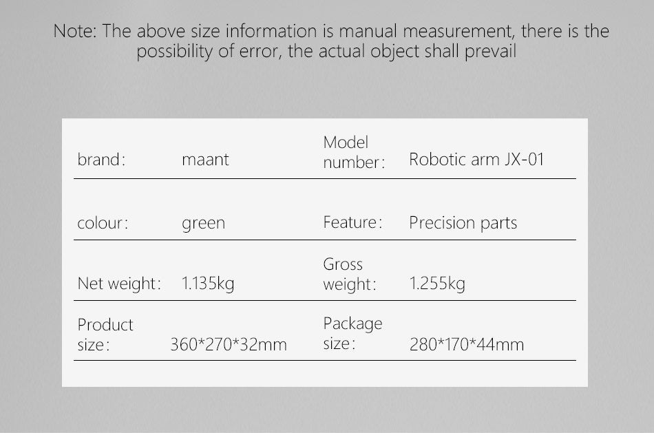 MaAnt JX-01 All-metal Swing Manipulator