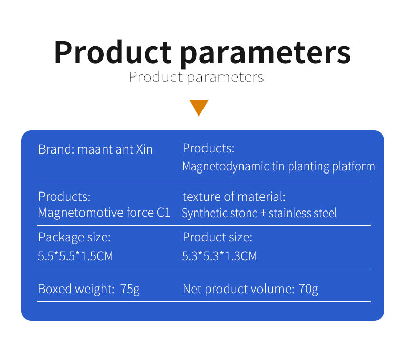 MaAnt Magnetodynamic Tin Planting Platform