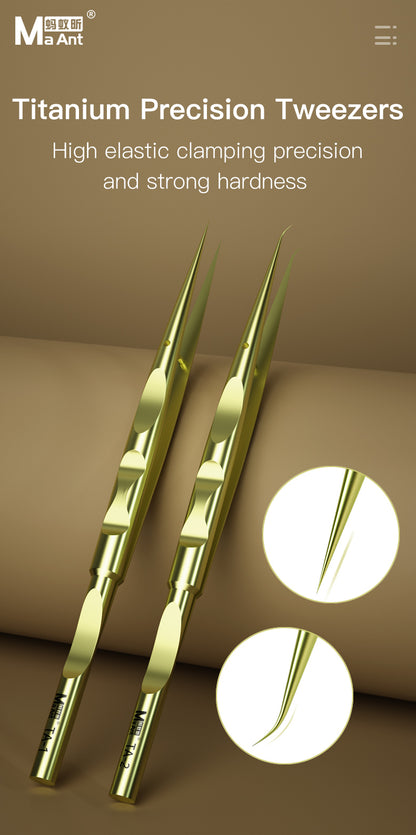 MaAnt Gemman High Precision Titanium Precision Tweezers