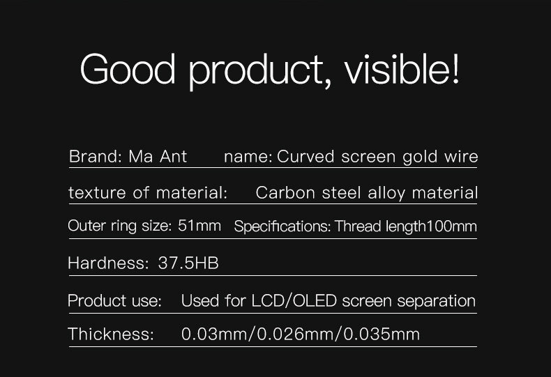 MaAnt Curved Screen Gold Wire
