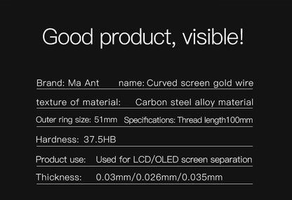 MaAnt Curved Screen Gold Wire