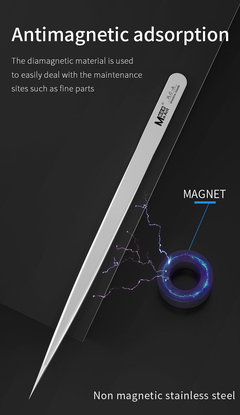 MaAnt Warblade-A precision Non-Magnetic TweeZers