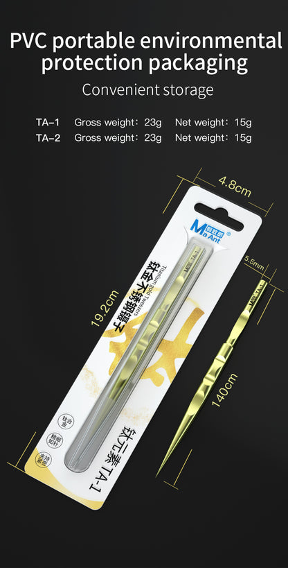 MaAnt Gemman High Precision Titanium Precision Tweezers