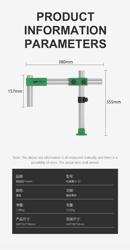MaAnt JX-03 Microscope Universal Swivel Arm Mechanical Arm