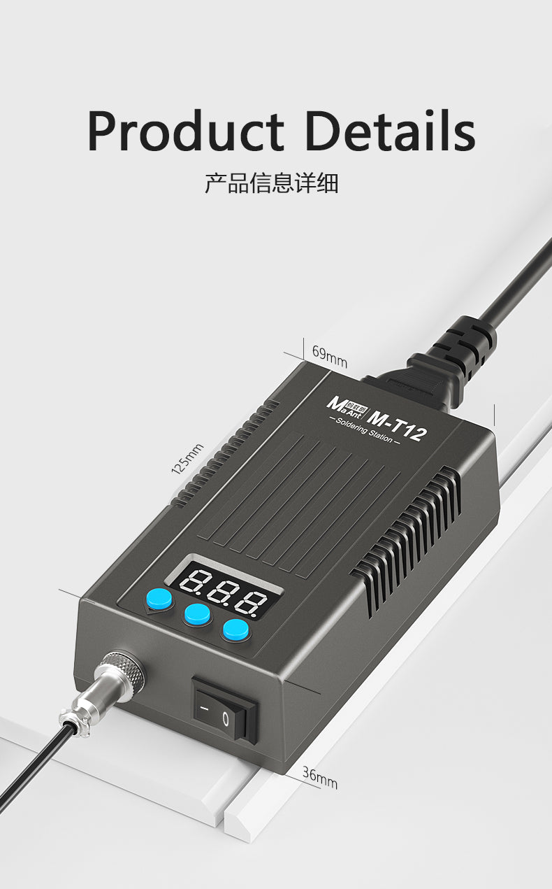 MaAnt M-T12 Portable Intelligence Soldering Stand