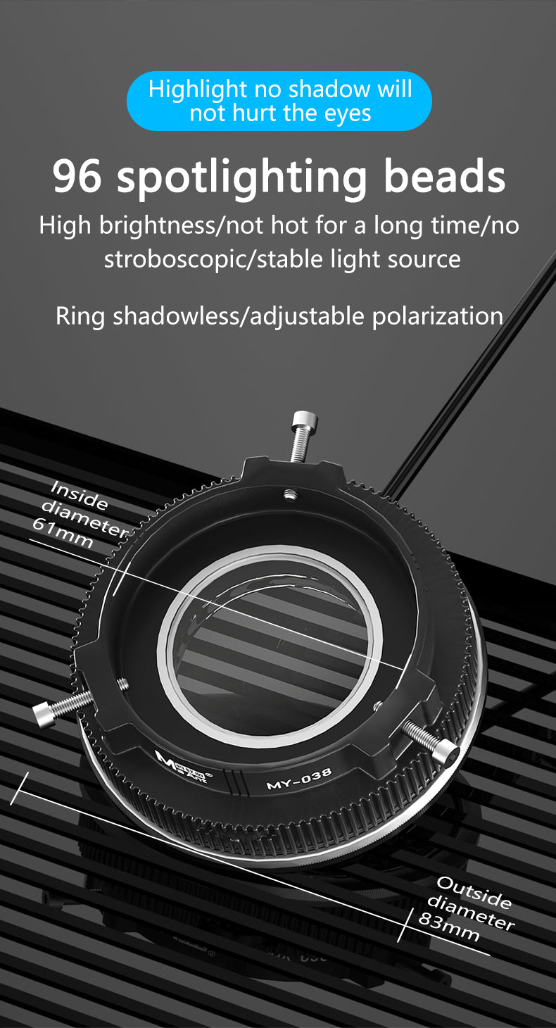 MaAnt MY038 LED Adjustable Polarization Dust-Proof Light Source