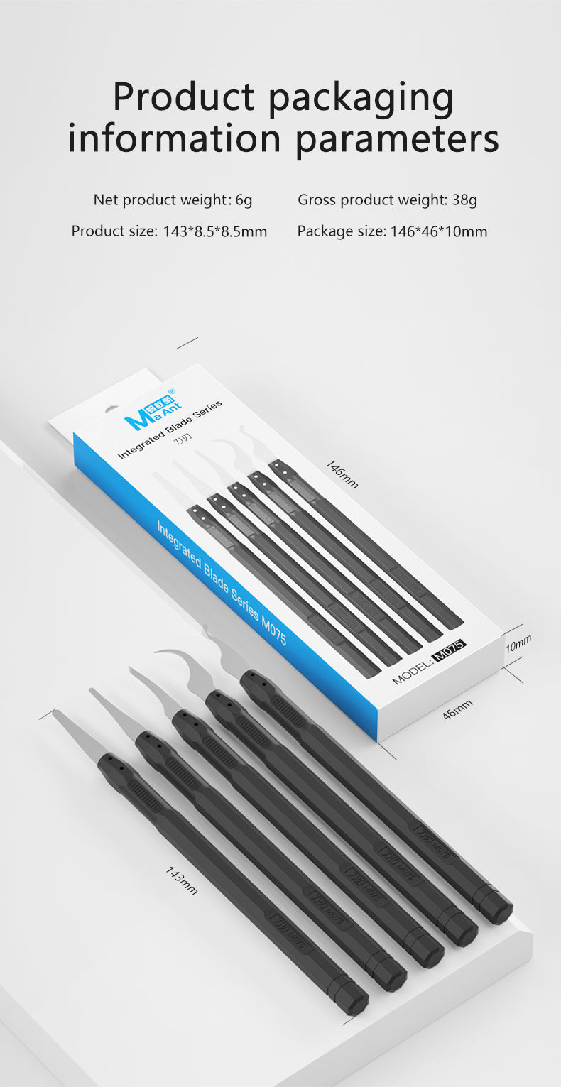 MaAnt M075 All-In-One Rework Pry Knife Set