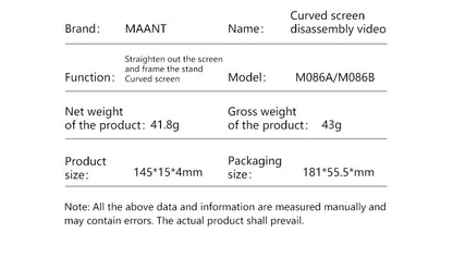 MaAnt M086 Curved Screen Disassembly Piece