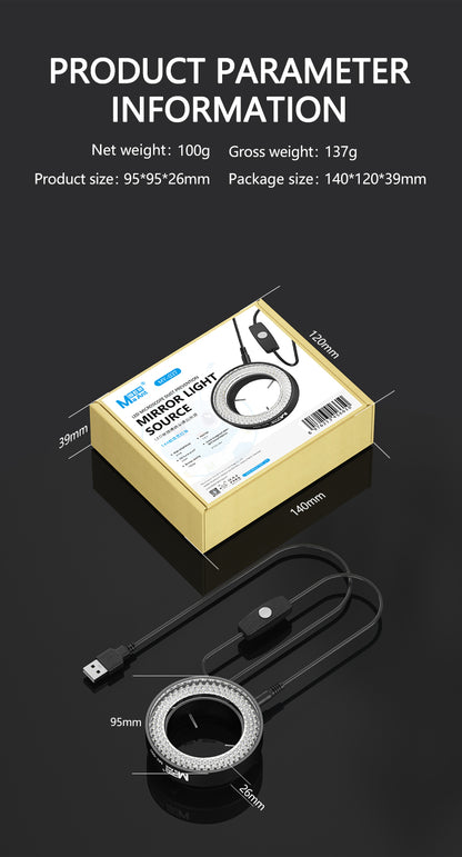 MaAnt MY037 LED Microscope Dust Mirror Light Source