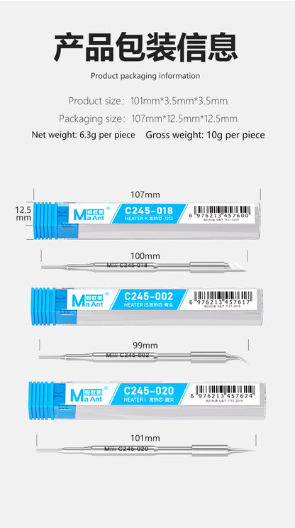 MaAnt C245 Series Soldering Iron Tips