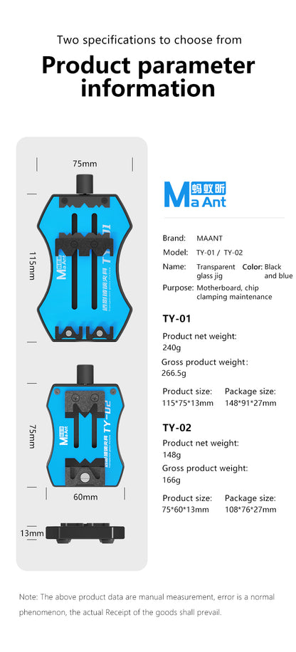MaAnt TY-01 Transparent Glass Fixture