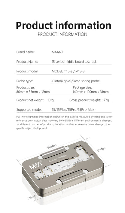 MaAnt 15 Series Test Stand