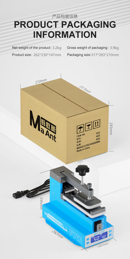 MaAnt F713 Frame-Removing all-in-one Machine