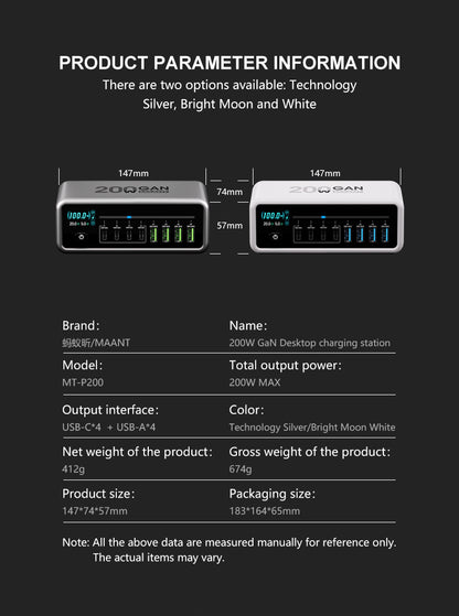 MaAnt MT-P200 GaN Nitride Desktop Charging Station