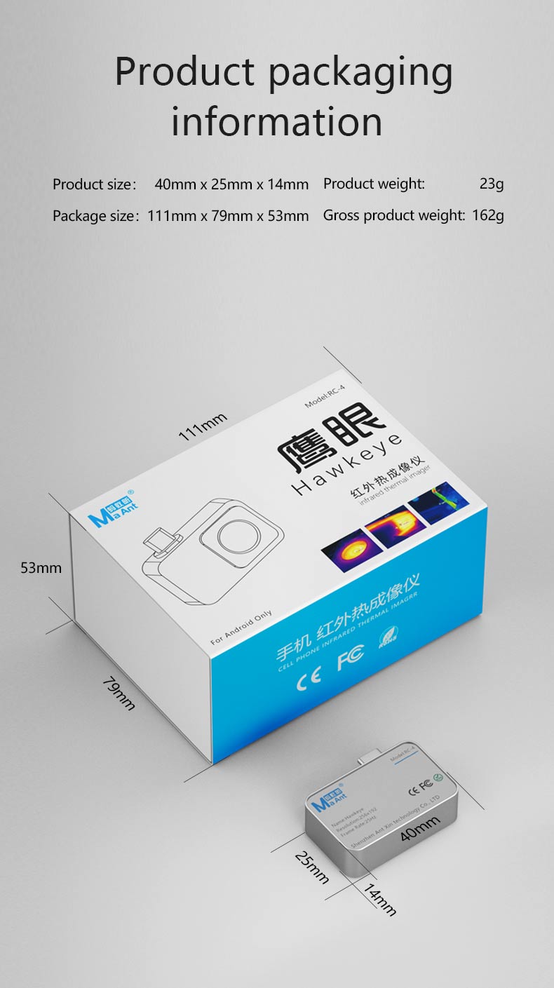 MaAnt Hawkeye RC-4 Mobile Phone Infrared Thermal Imager