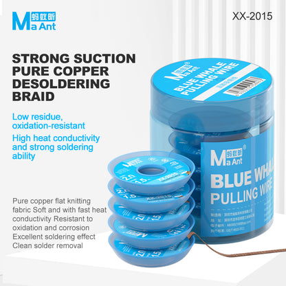 MaAnt XX-2015 Blue Whale Tin Suction Wire