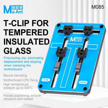 MaAnt M085 Tempered Heat-Insulating Glass T-Clip