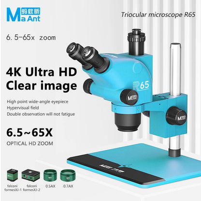 MaAnt R65 Trinocular Microscope