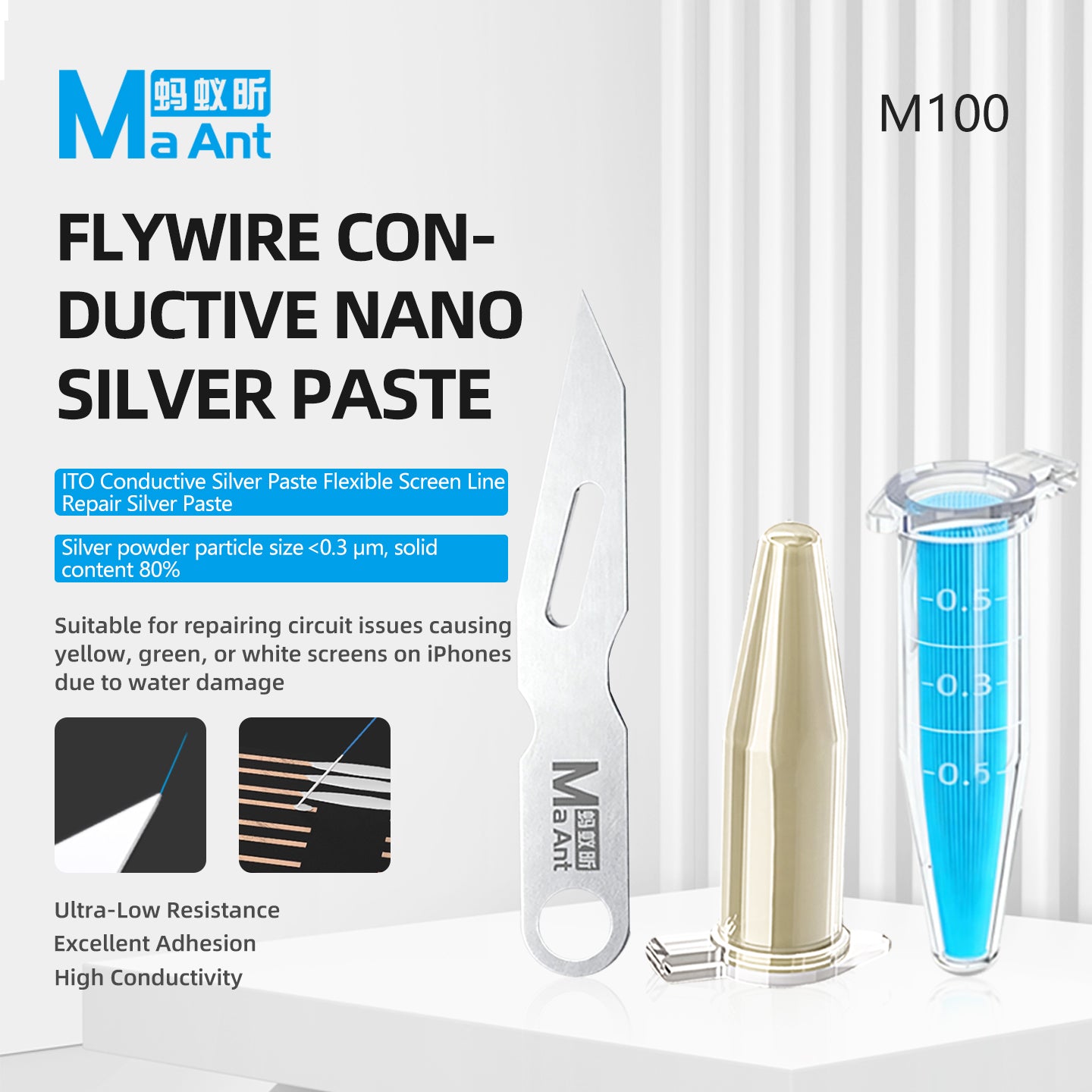 MaAnt M100-Flywire Conductive Silver Paste Kit