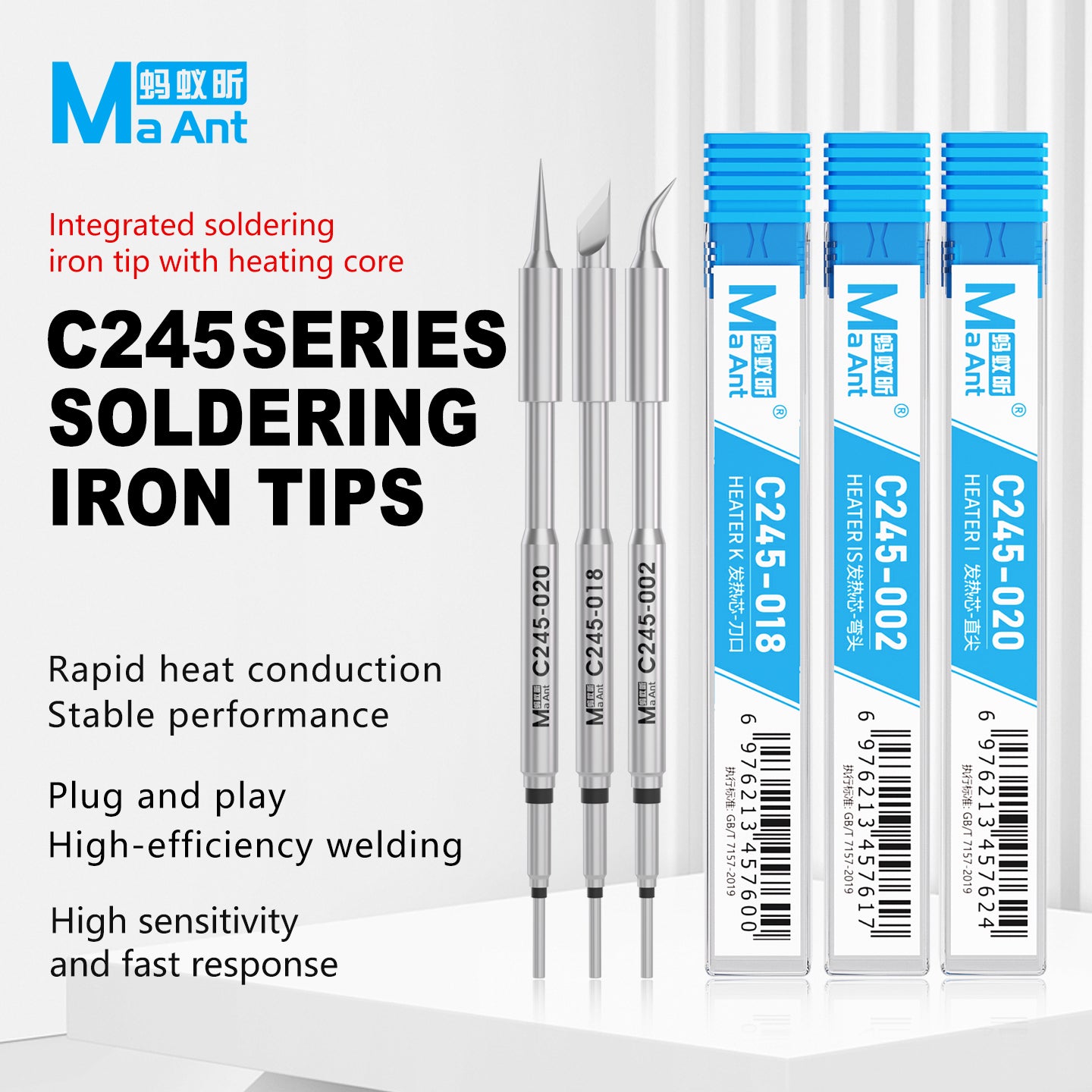 MaAnt C245 Series Soldering Iron Tips