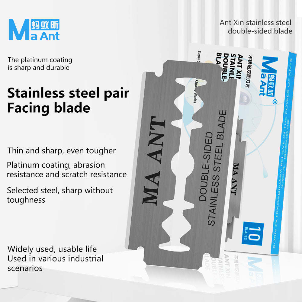 MaAnt Stainless Steel Double-Sided Blade