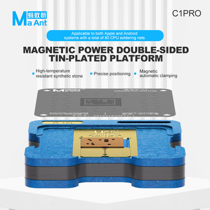 MaAnt C1PRO Magnetic Power Double-Sided Tin-Plated Platform