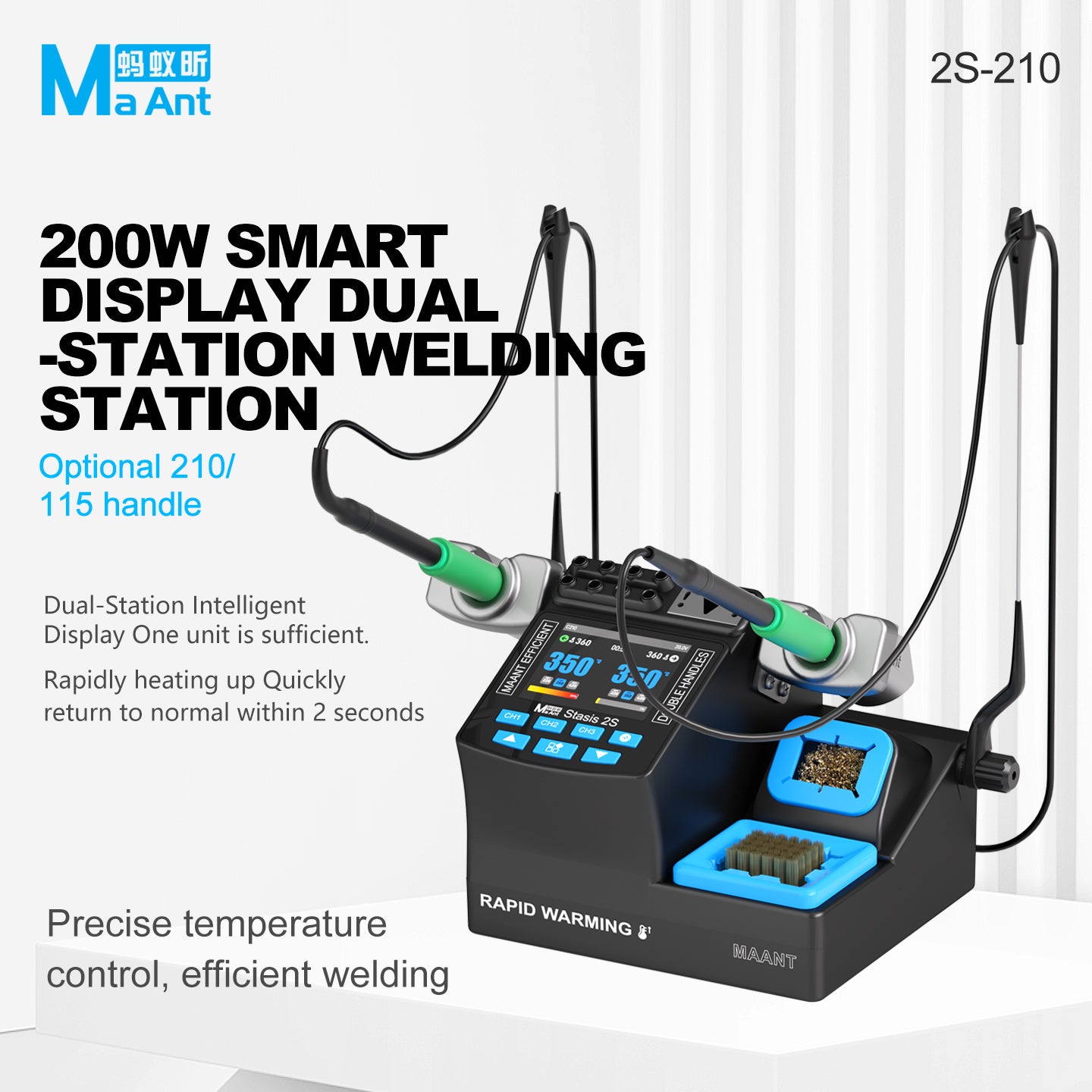 MaAnt 2S 200W Intelligent Display Dual-Handle Welding Station