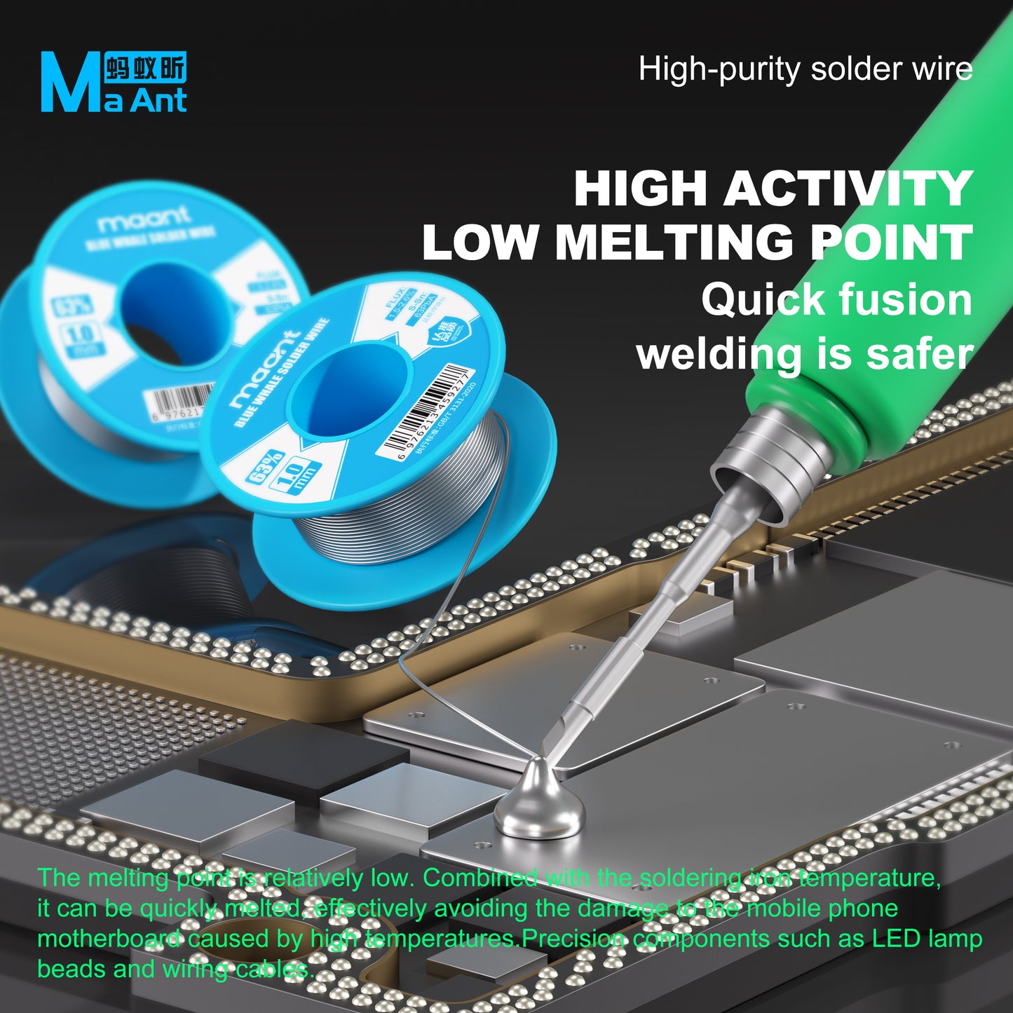 MaAnt Blue Whale Solder Wire