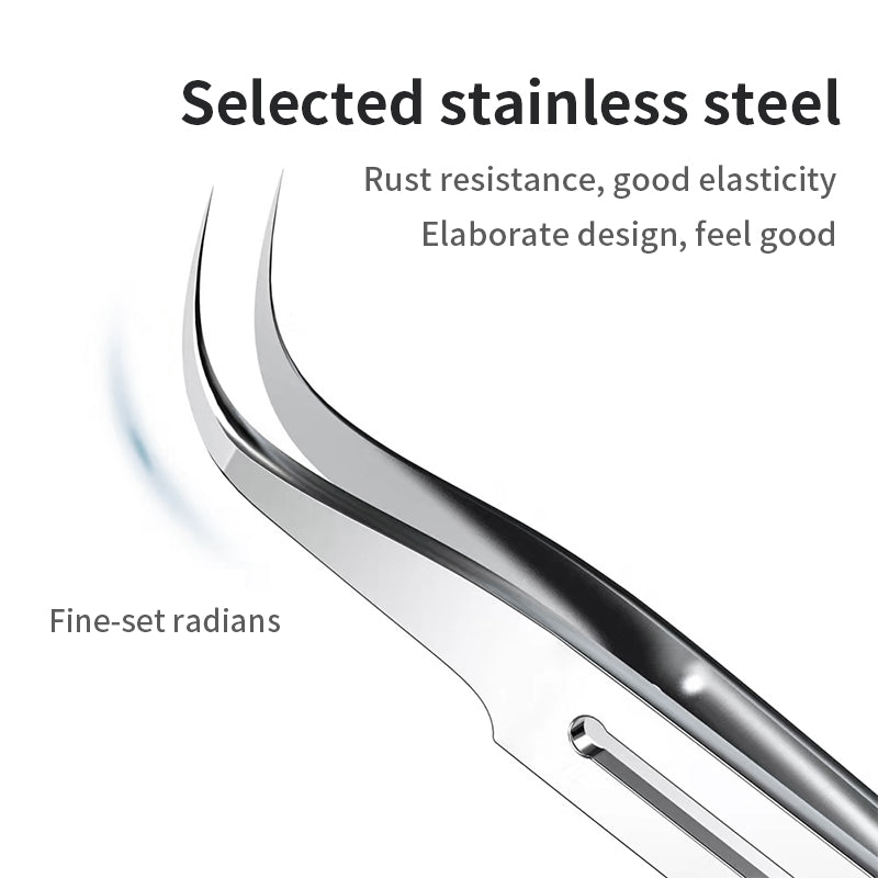 MaAnt SS-J  Sharp Edge Magnetic Free Stainless Steel Tweezers